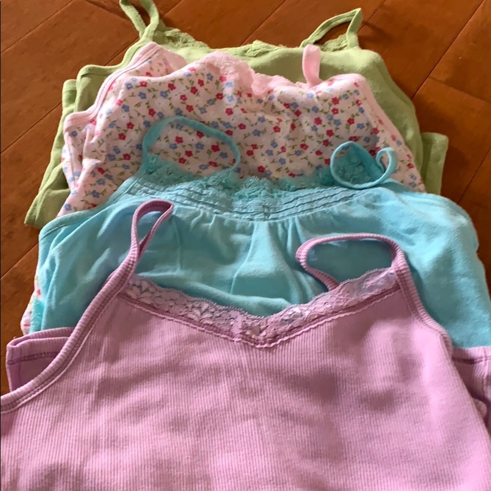 Gap Kids Girls Camisole Tank‎ Tops Set of 4 – Sizes M, L, XL Plus